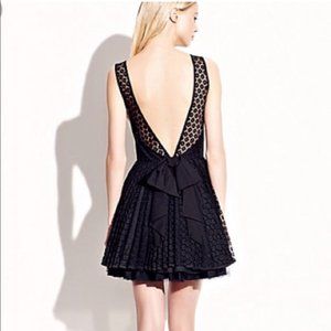 Betsey Johnson Black Eyelet Dress